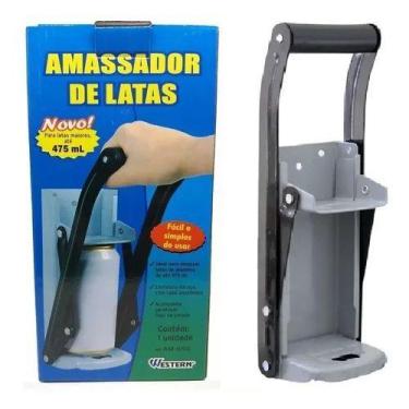 Imagem de Amassador De Latinhas Lata Alumínio Com Abridor De Garrafas - Leetools