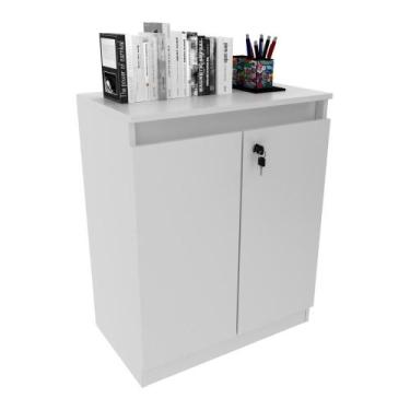 Imagem de Balcão Escritório com Chave Multimóveis VCR25046, Branco