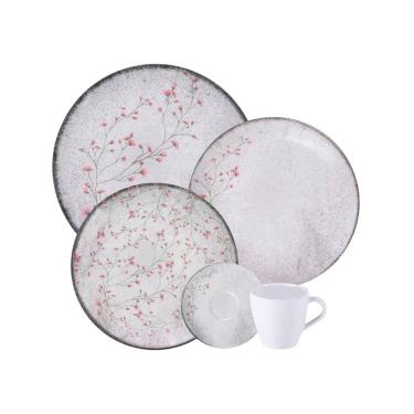 Imagem de Aparelho de Jantar 20 peças Tramontina Floralis em Porcelana - Floral