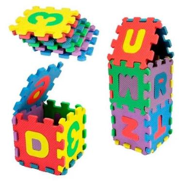 Imagem de Tapete Infantil Para Montar 12X12x7cm 36 Peças 20 Comercial