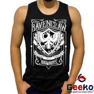 Imagem de Regata Corvinal 100% Algodão Harry Potter Hogwarts Ravenclaw Camiseta 