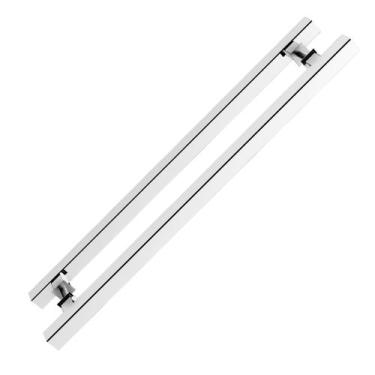 Imagem de Puxador porta pivotante quadrado inox 304 polido 25x25x600mm comprimen