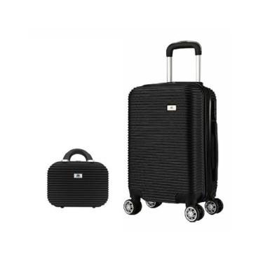 Imagem de Mala de Bordo Viagem Pequena ABS - (55 x 35 x 22cm) Com Frasqueira de 