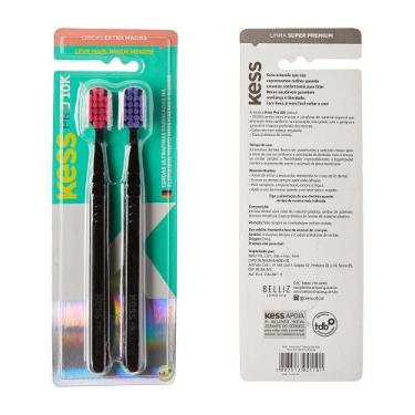 Imagem de Pack 2 Escovas Dentais Kess Pro 10000 Cerdas Extras Macias