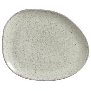 Imagem de CONJUNTO C/ 6 PRATOS RASO OVAL ORGÂNICO PISTACHE Ø 31x24x2,5 CM - Port