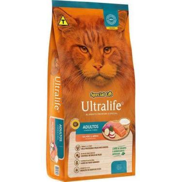 Imagem de Ração Para Gatos Adulto Seca Special Salmão E Arroz 10kg - Special Cat