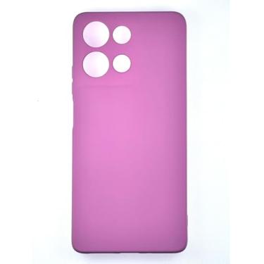 Imagem de Capa Capinha Compativel com Moto G75 Silicone Macia Aveludada Forro Interno Premium Rosa Bebe