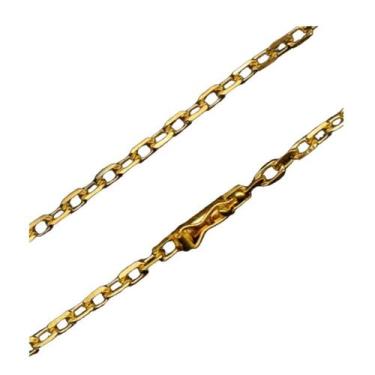 Imagem de Cordão Corrente Cadeado de Quina 4mm Fina - A.R Variedades MT
