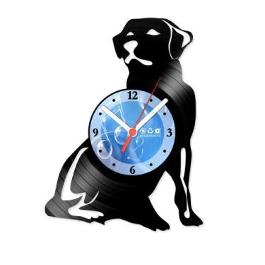 Imagem de Relógio De Parede Disco Vinil Animais - Labrador - VAN-067 - Modernart
