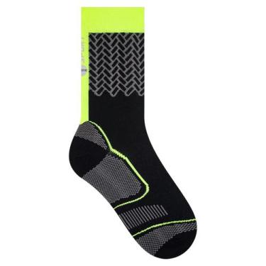 Imagem de Meia Cano Médio Selene Masculina Ciclismo Bike Refletiva, 39-43, Verde