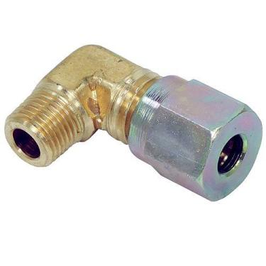 Imagem de Kit 5 Cotovelos Emenda Tubo Nylon Mbb Macho 6 Mm X 1/4 Npt - LNG