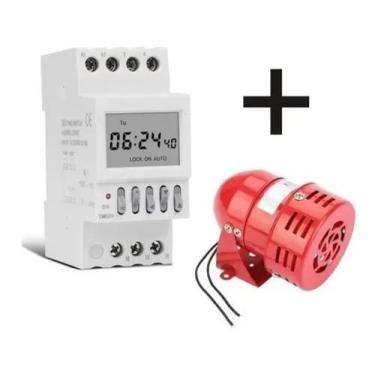Imagem de Temporizador Automático Timer Sirene Escolar Campainha 220v - Taxnel