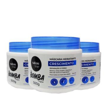Imagem de Kit 3 Máscara S.o.s Bomba De Vitaminas 3x500g Salon Line
