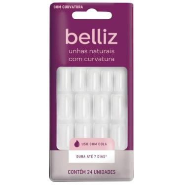 Imagem de Unha postica belliz naturais com curvatura c/24