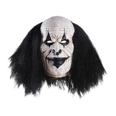 Imagem de APLVFFZH Fantasia de Palhaço Assustador com Cabelo para Reuniões Assustadoras