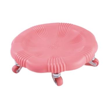 Imagem de Dynwave Rolo de fitness discos deslizantes discos deslizantes placa deslizante treinamento de força do núcleo silencioso treinador de força do núcleo para, Rosa