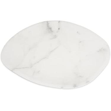 Imagem de Bandeja oblonga de plástico CFS Ridge 45,7 cm de mármore (pacote com 6)