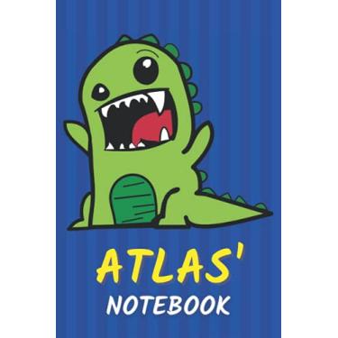 Imagem de Atlas' Notebook: T-Rex Dinosaur Personalized Journal For Atlas