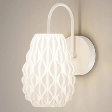 Imagem de Luminárias de parede modernas de arte em ferro com base G9, arandelas de parede reguláveis em três cores, personalidade, fundo branco, luz de parede para corredor, quarto, escadas, sala de j