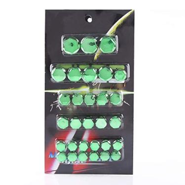 Imagem de Tampa Tampa Porca do Parafuso Motocicleta, 30 Peças Ajuste Universal 7 Opções de Cores 8-20mm Plástico de Montagem para Motor e Transmissão Ajuste Universal (GREEN)