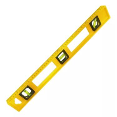 Imagem de NIVEL COM 3 BOLHAS E REGUA 20 POL 50 CM PEDREIRO CONSTRUCAO