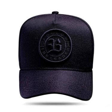 Imagem de Boné BLCK Brasil Aba Curva Snapback Follow The Leader N 1, Preto, UN