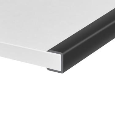 Imagem de Protalwell Guarnição De Borda De Borracha, Protetor De Borda Flexível Autoadesivo Para Madeira Compensada, Gabinete E Gaveta, Faixa De Borda Em Formato De U De 3/4" Para Madeira, Material Epdm, Ajus