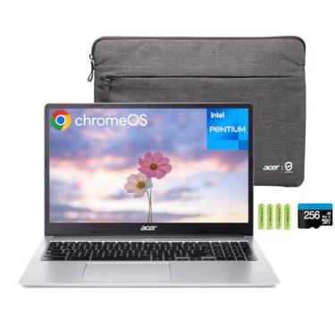 Imagem de acer Chromebook 315 15.6" Hd Laptop Para Casa E Estudantes, Intel Pentium N6000, 4 Gb De Ram, 384 Gb De Armazenamento (128 Gb Emmc + 256 Gb De Cartão Sd), Wi-Fi 6, Teclado Numérico, 2 X Displayport,