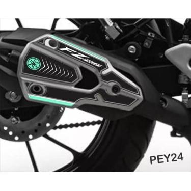 Imagem de Adesivo Protetor  De Escapamento Resinado Yamaha Fz 25 Pey24 - Resitan