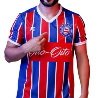 Imagem de Camisa Bahia Esquadrão Eterno Oficial Comemorativa Título 88, Tricolor
