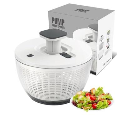 Imagem de 6L Secador de Salada Centrifuga, Seca Salada, Centrifuga de Frutas, Desidratador de Alimentos, Grande Salada Spinner