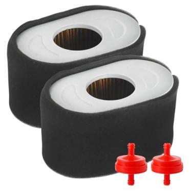 Imagem de VIKKSAER 2 peças 797033 filtro de cartucho de filtro de ar pré-filtro com filtro de combustível, substituição para Brigs-Straton 13H132 13H152 13H157 13H332 13H336 13H337 13H352 13H362, substitui
