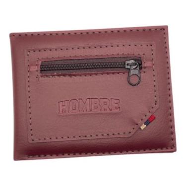 Imagem de Carteira Slim material sintético Minimalista RFID 3 Cartões CNH RG Zíp