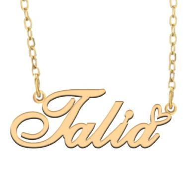 Imagem de A168A Colar com nome personalizado personalizado banhado nome colar para mãe filha amizade mulheres dia dos namorados Natal aniversário ano novo, Metal, Sem Pedra Preciosa Não aplicável