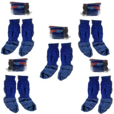 Imagem de Kit 5 Meião Futebol Infantil Ou Juvenil Confortável  Durável - Brasil 