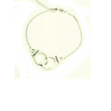 Imagem de Pulseira Policial Algema Freedom Delegacia Níquel