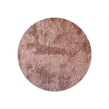 Imagem de Tapete Redondo 1,50m Quarto Sala Escritório Pelo Macio Antiderrapante (Nude)