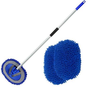 Imagem de Escova de Lavagem de Carro Anngrowy - Microfibra 62cm com Cabo Longo
