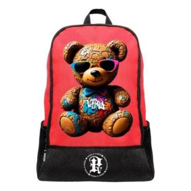 Imagem de Mochila Escolar Pega a Visão Estampado Urso Masculina-Masculino