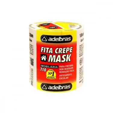 Imagem de Fita Crepe Adelbras Mask 18X50M  - Kit C/6