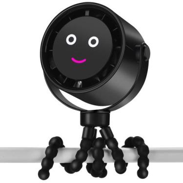 Imagem de Ventilador de carrinho portátil Donlala 5000mAh com LCD de 5 velocidad