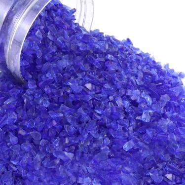 Imagem de LePe Vidro de fogo triturado para artesanato, pedra de cascalho de vidro temperado reflexivo, vidro quebrado, lascas de pedras preciosas de fogo para artesanato, arte de resina, decoração de jardim de