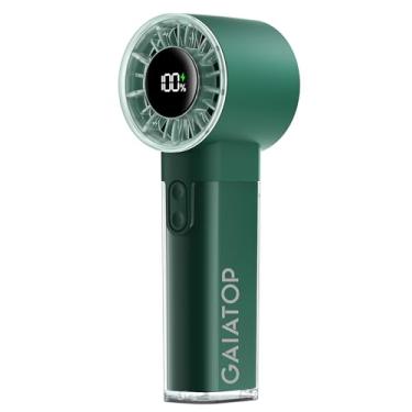 Imagem de Gaiatop Ventilador turbo portátil portátil, 1-100 velocidades ajustáveis de alta velocidade, 3-20 horas de tempo de resfriamento, 4800 mAh USB recarregável, portátil, ventiladores de mão pequenos com