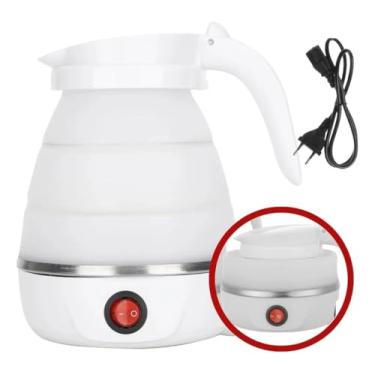 Imagem de Chaleira Elétrica Dobrável Silicone Portátil 600ml 127v