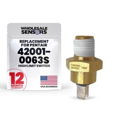 Imagem de Interruptor de limite alto de substituição Pentair 42001-0063S | Projetado para reparo de aquecedores de spa e piscina | Interruptores de peças de reposição para aquecedor de água de fácil instalação