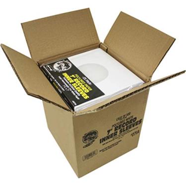 Imagem de (500) Capas internas de papel poliforro super pesado para discos de 18 cm - qualidade de arquivo, sem ácido, sem estática - proteção premium