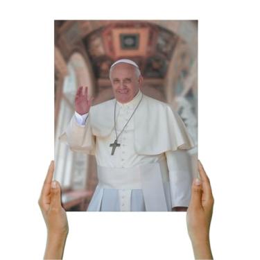 Imagem de Quadro Plaquinha Decorativa MDF A4 - Papa Francisco