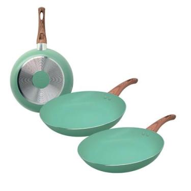 Imagem de Kit 2 Frigideira De Cerâmica Antiaderente Sahara Não Gruda 20cm - CASA