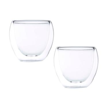 Imagem de 2 Copos Com Parede Dupla Blend Em Vidro 80ml Maxwell & Williams