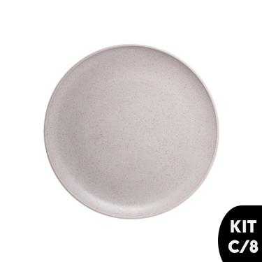 Imagem de Jogo 8 Pratos Raso Em Fibra De Pinho E Pp Pine 27cm Wolff